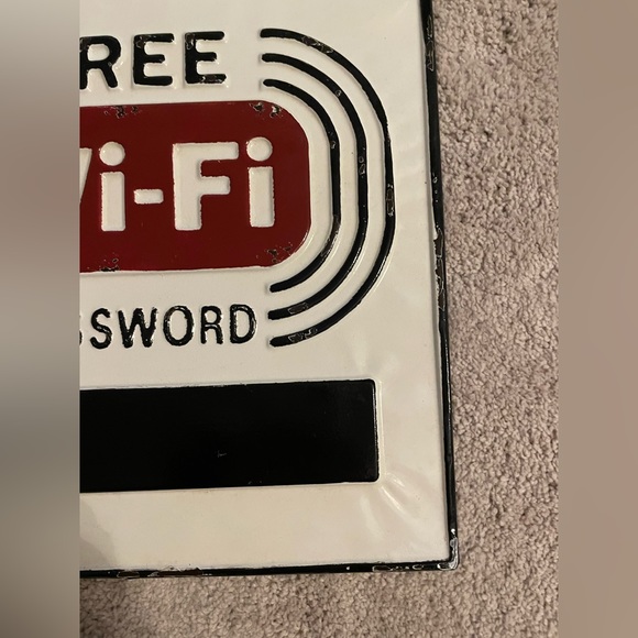 “Free Wi-Fi Password” Decor Sign - Picture 5 of 6